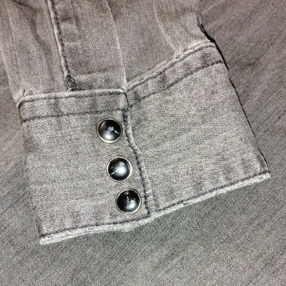 Lucky Brand Dark Brown Casual Button Down Shirt - Picture 6 of 6